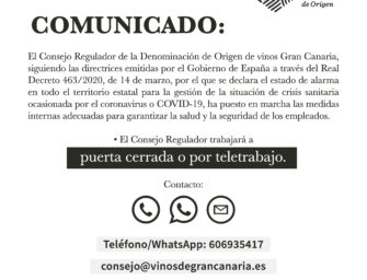 El Consejo Regulador de la DO Gran Canaria pone en marcha el teletrabajo